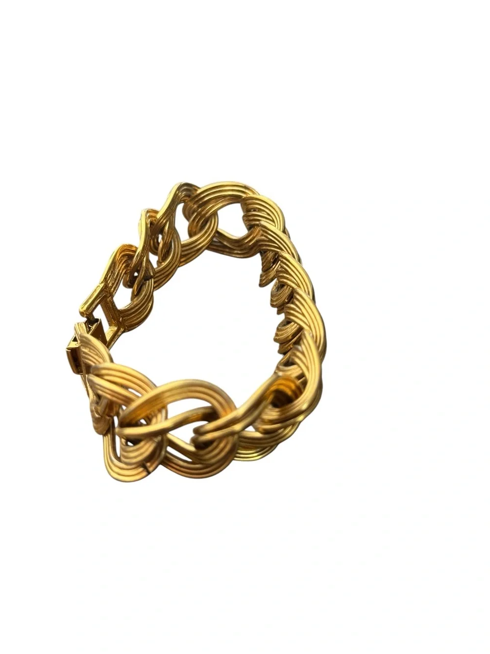 Monet Gold Twisted Link Bracelet